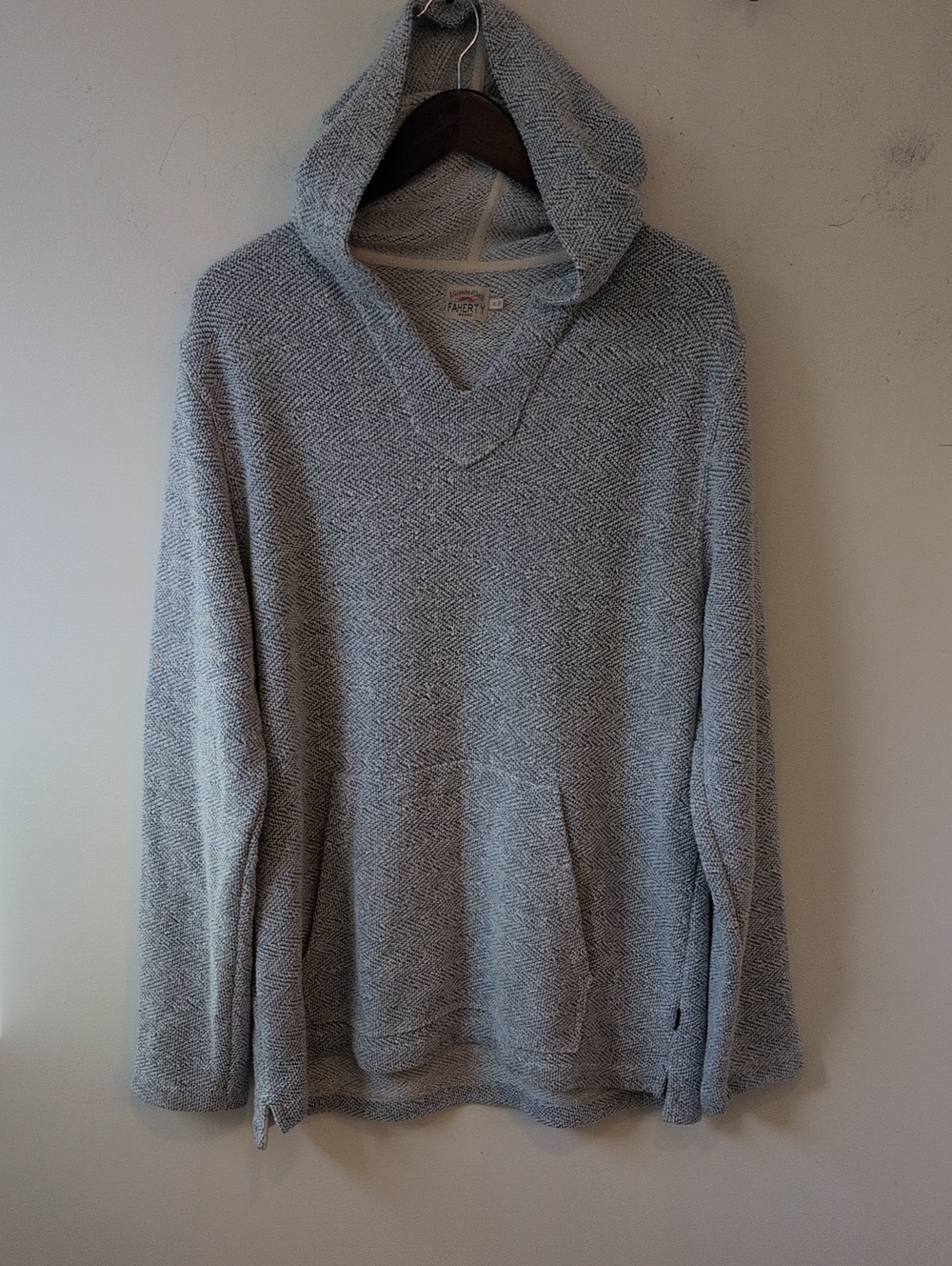 Faherty Men's Whitewater Hoodie Cotton XL Coastal Beach Resort